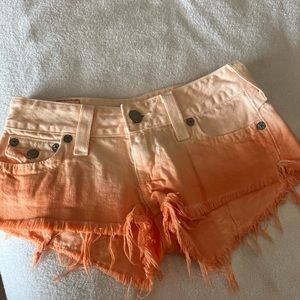 True religion cut off shorts